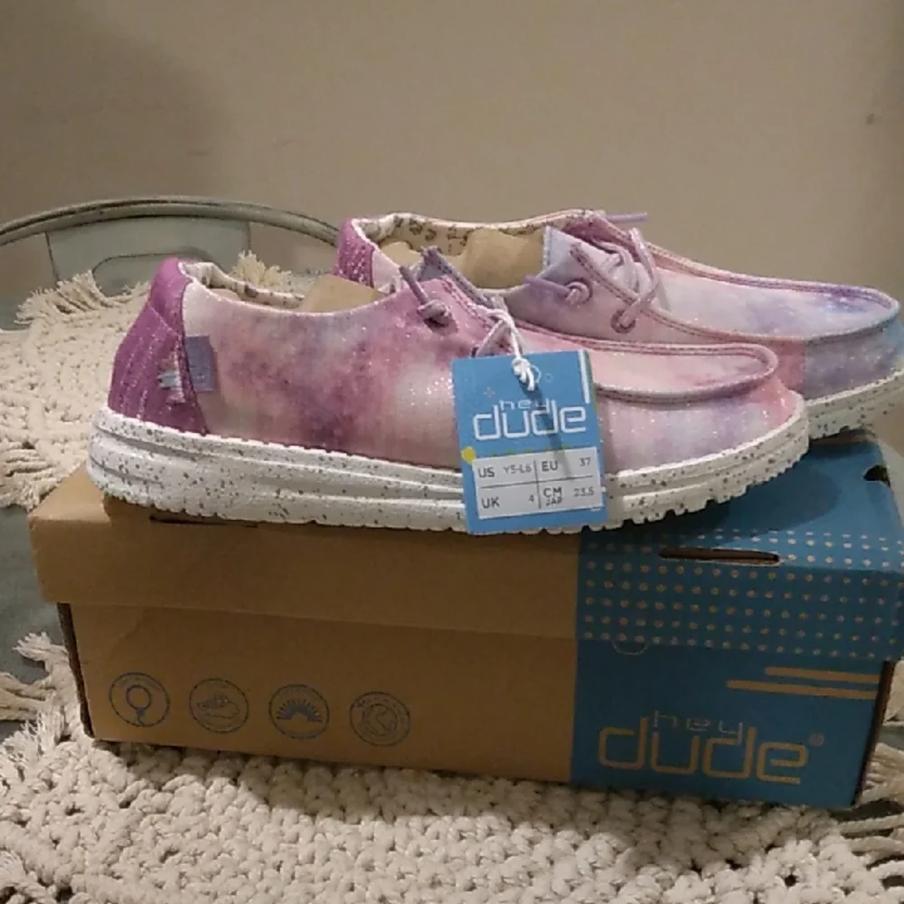 Hey Dude Wendy Youth Dreamer Unicorn Shoes Y5-L6